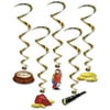 Pack of 30 Assorted Pirate Treasure Hunt Hanging Party Decoration Whirls 40"
