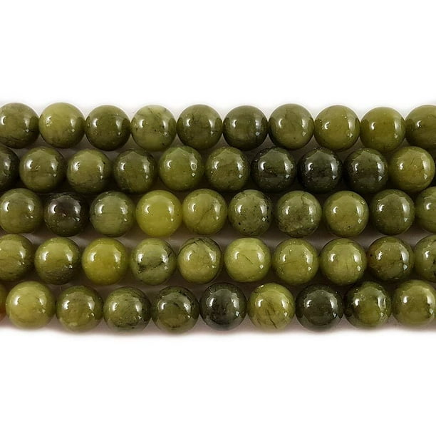 8mm Taiwan Green Jade Round Beads Genuine Natural Gemstone Jewelry