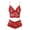 Red, variant on Casual Fashion Allover Print Loose Soft Sexy Nightdress Lingerie for Women Black L