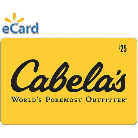 Cabela's $25 Gift Card (email Delivery)