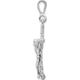 thumbnail image 3 of 14K White Gold Crucifix Charm (36 X 17) Made In United States ch139, 3 of 6