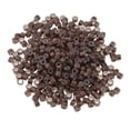 thumbnail image 2 of Set of 500 Silic Links Beads FEATHER hair accessoriess Tools - Brown, as described, 2 of 6