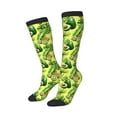 thumbnail image 2 of Balery Kiwi and Avocado Printed Novelty Socks Men's Women's Crew Socks Sports Socks Knee High Socks Cotton Socks Quirky and Cool Socks, 2 of 9
