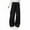 Black, variant on BFHHYA Tween Girls' Wide-Leg Cargo Pants Kid Casual Loose Drawstring Multi Pockets Lightweight Cargo Trousers (5-16 Years)
