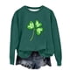 thumbnail image 4 of Blusas y camisas de manga larga con cuello redondo para niños Estampado del Día de San Patricio Estampados de manga larga Casual Suelto Forro polar para mayor calidez Sudadera con capucha de manga lar, 4 of 5