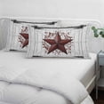 thumbnail image 4 of Texas Star Retro Pillow Covers 12"x20", Vintage Red Wooden Berry Soft Brushed Microfiber Breathable Throw Pillow Covers, Pillowcase with Zipper for Couch Sofa Bedroom Living Room, 4 of 9