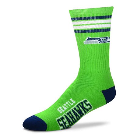 Men's For Bare Feet Dallas Cowboys 4-Stripe Deuce Performance Crew Socks