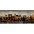 thumbnail image 2 of Sunny 14x8 White Modern Wood Framed Museum Art Print Titled - Rusted Brooklyn 1, 2 of 4