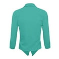 thumbnail image 3 of Hybrid & Company Womens Casual Work Office Open Front Blazer Jacket with Removable Shoulder Pads Made in USA, 3 of 3