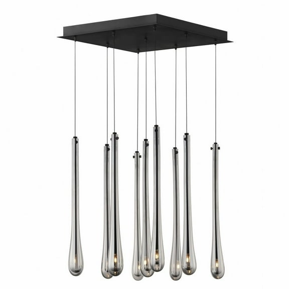 ET2 Lighting E24217-138BK Stillo - 13.5W 9 LED Pendant-18 Inches Tall and 16.25 Inches Wide Black