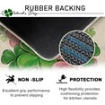 thumbnail image 4 of St. Patrick''s Day Lucky Clover Kitchen Rugs Set of 2, Pink Shamrock Mason Jar Eucalyptus Leaves Kitchen Mats Decor, Butterfly Irish Holiday Floor Door Mat Home Decorations -17x29 and 17x47 Inch, 4 of 6