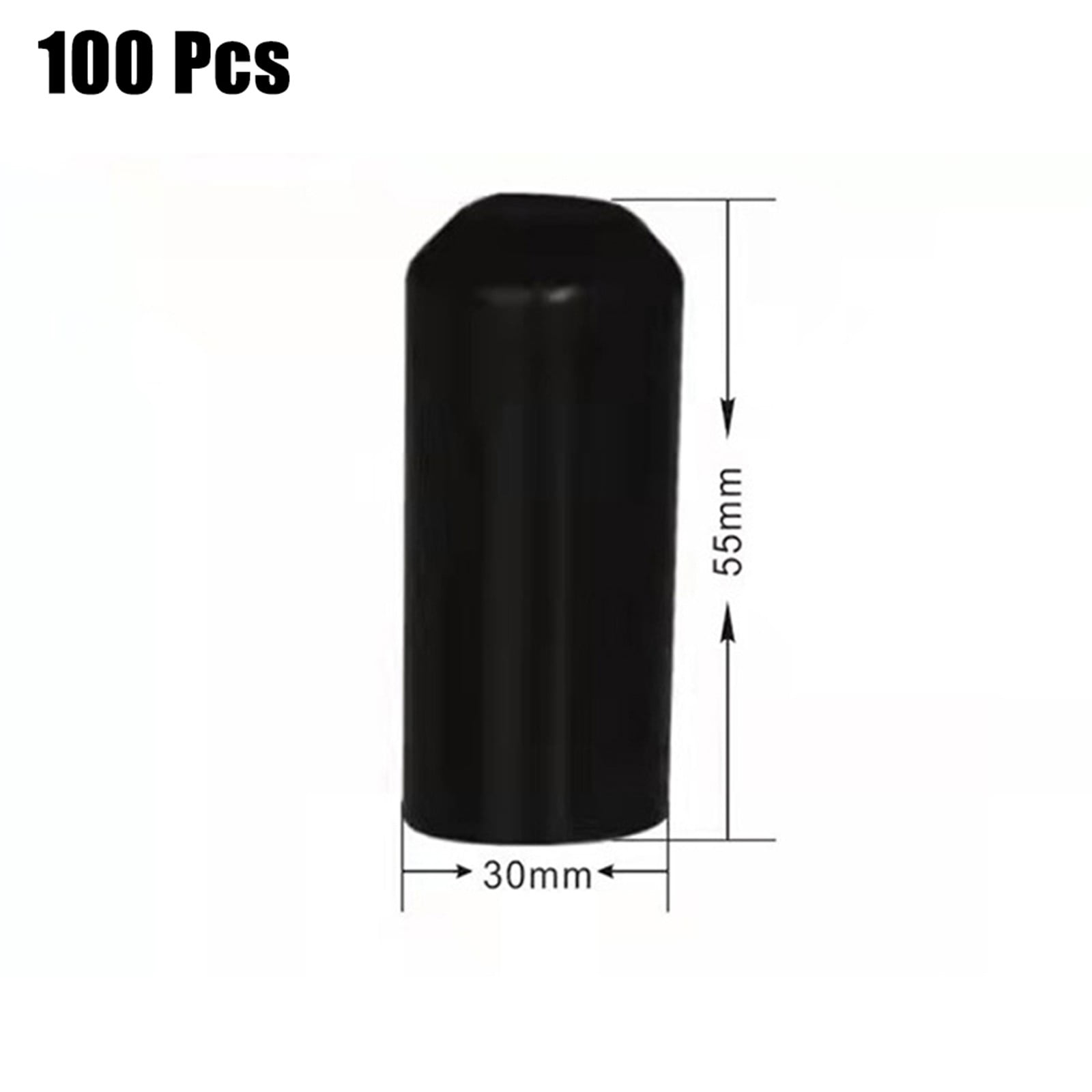 Gerich 100 Pcs Warm Shrink End Cap Heat Shrink Cap Waterproof Protection for Cable End
