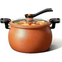 Multifunctional Large Capacity Non-stick Pressure Cooker, 8 Qt Micro Pressure Cooker with Visible Transparent Glass Cover, Fast Cooking Pot for All Stovetops,Make You Fall in Love with Cooking