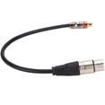 thumbnail image 1 of Cable adaptador RCA a XLR de aleación de zinc con conector de audio hembra a hembra para una mejor transferencia de sonido, 1 of 8