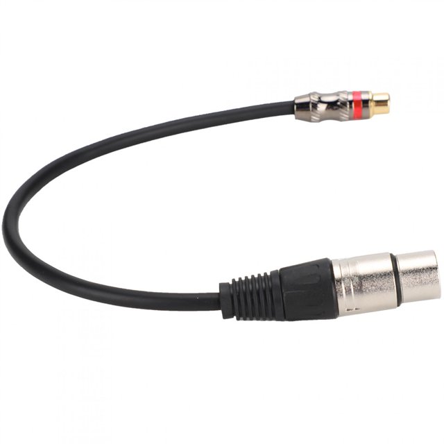 Cable adaptador RCA a XLR de aleación de zinc con conector de audio hembra a hembra para una mejor transferencia de sonido