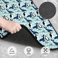 thumbnail image 3 of Naloa Penguins Whales Car Foot Mat Set of 4 Pieces - Universal Floor Liner Neoprene Full Set Floor Mats for Cars Trucks SUV, 3 of 7