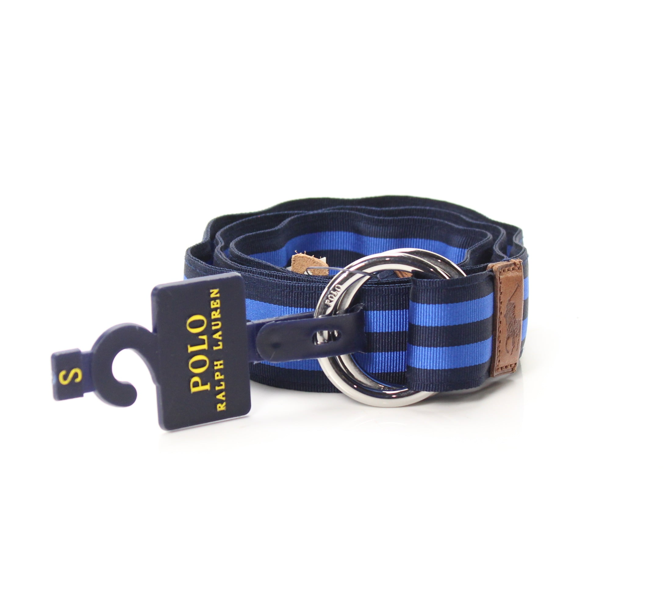 Polo Ralph Lauren Belts Men's Belt Navy Striped DRing Grosgrain