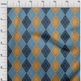 thumbnail image 3 of oneOone Velvet Brown Fabric Argyle Sewing Fabric By The Yard Printed Diy Clothing Sewing Supplies 58 Inch Wide, 3 of 4