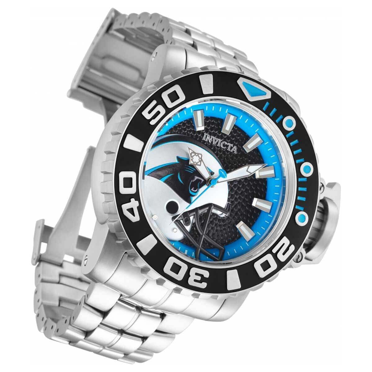 Invicta NFL Carolina Panthers Automatic Black Dial Men's Watch 33000 