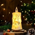 thumbnail image 5 of Christmas Flameless Candles with Flickering Battery Operated Candle Light With Christmas Snowman Santa Claus Christmas Reindeer Decoration Christmas Mood Night Light Mood Light Ornaments, 5 of 7