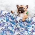 thumbnail image 3 of Disketp Icy Blue Snowflakes Dog Blanket/Bed Cover for Dogs and Cats,Puppy Essentials-Large, 3 of 8