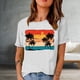 thumbnail image 1 of ICHUANYI Clearance Fashion Woman Print Round-Neck Short Sleeve T-Shirt Printing Loose Blouse Tops(White, XXL) ICHUANYI WER2023081106465, 1 of 4