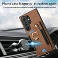thumbnail image 2 of Dteck for Samsung Galaxy S25 Ultra Case Wallet with Card Holder, RFID Blocking PU Leather Protective Case with Ring Holder Stand Wrist Strap for Samsung Galaxy S25 Ultra 6.9 Inch 2025,Brown, 2 of 6