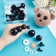 thumbnail image 3 of 30 ojos de seguridad grandes para ganchillo de 15/20/25/30 mm, ojos para amigurumi, ojos para peluches, ojos grandes para manualidades con arandelas, 3 of 5