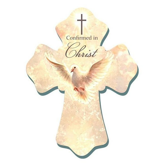 Glow Decor 261384 Colombe de 6 x 8 Po et Confirmée en Croix Murale Christ