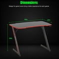 thumbnail image 6 of CL.HPAHKL 40/48Inch Gaming Desk Computer Desk for Small Area Corner, Z-Shape Gaming Desk with Headphone Hook Gaming Table for PC Computer Table and Desks Small Portable Computer Desk Gaming PC Desk, 6 of 8
