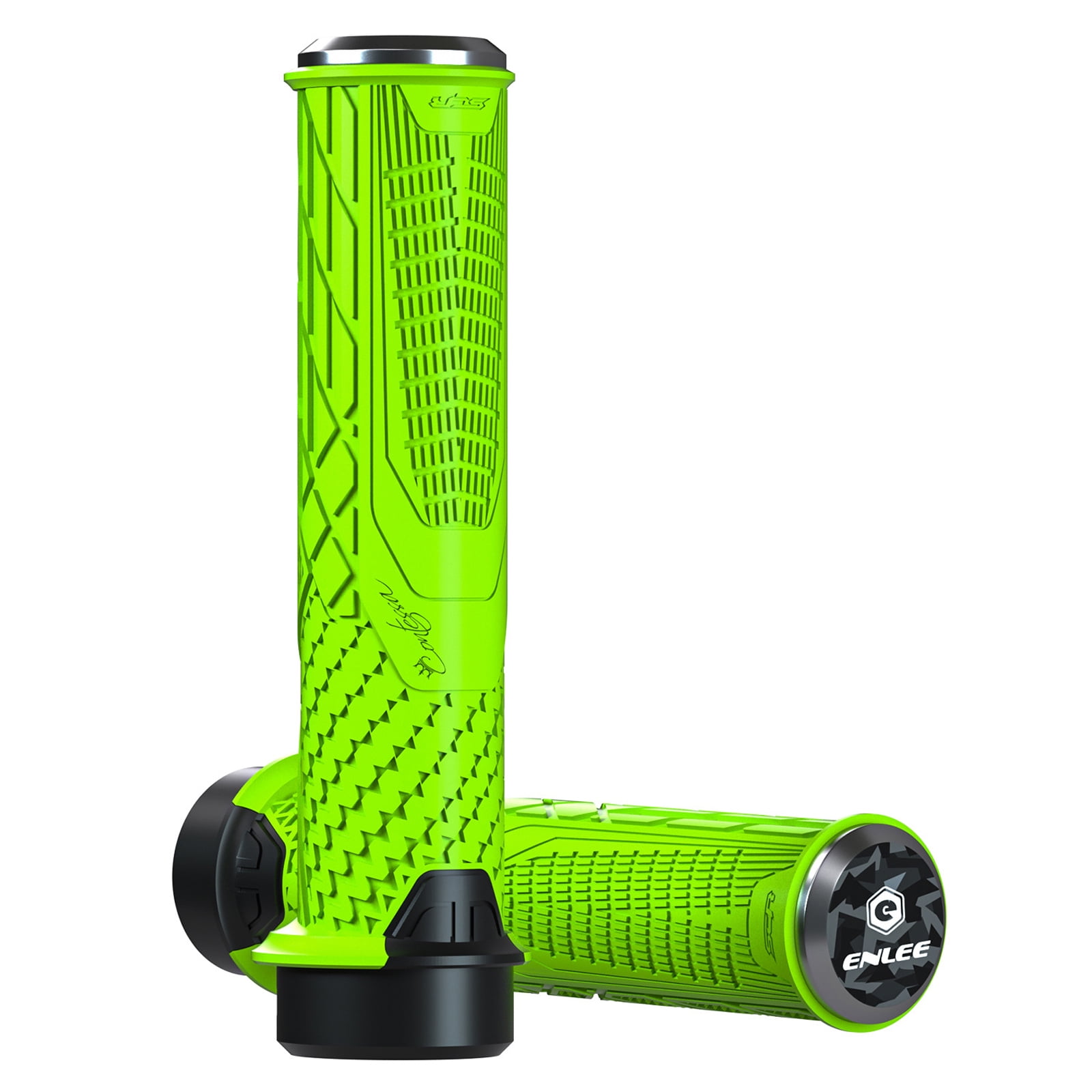 Green mountain bike grips sale