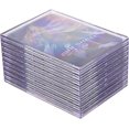 thumbnail image 1 of Card Sleeves, Trading Cards Sleeves Kit - 10 Hard Plastic Covers Soft Clear Card Sleeves + 1 Display Stand, 1 of 5