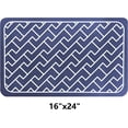 thumbnail image 4 of Coffee Mat Super Absorbent Dish Drying Mat Hide Stain Rubber Backed Coffee Bar Accessories Match with Coffee Maker Coffee Machine Coffee Pot Drying Mats for Kitchen Counter(Blue, 16"x24"), 4 of 6