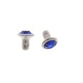 thumbnail image 3 of simhoa 50 Ensembles Rivets Strass / Rivets Cristal Couleur Noire 6mm, 3 of 8