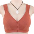 thumbnail image 4 of Sexy Hebilla Frontal Push-Up Sujetador Inalámbrico Mujeres Algodón Suave Más Ropa Interior De Tamaño, 4 of 5