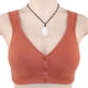 thumbnail image 4 of Sexy Hebilla Frontal Push-Up Sujetador Inalámbrico Mujeres Algodón Suave Más Ropa Interior De Tamaño, 4 of 5