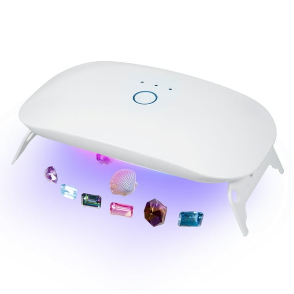 UV Light for Resin 24W Foldable UV Resin Lamp 365 395nm Dual Wavelength Support Fast Curing & Timing Function Light Weight Portable for Resin Molds Jewelry Making/ DIY Craft Decor