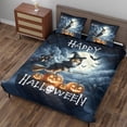 thumbnail image 3 of Happy Halloween Shih Tzu Witch Pumpkins Bats Quilt Bedding Set Lion Dog Lover Gifts 1 Blanket Bed Cover 2 Pillowcases - 13012, 3 of 5