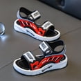 thumbnail image 5 of Dakaela 2-11Y Toddler Boys Sandals Double Straps Cute Open Toe Summer Sandal Little Kid Non Slip Outdoor Sport Beach Water Shoes Red, 5 of 9