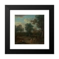 thumbnail image 2 of John Wootton 12x12 Black Modern Framed Museum Art Print Titled - Classical Landscape: Morning (1740 - 1745), 2 of 5