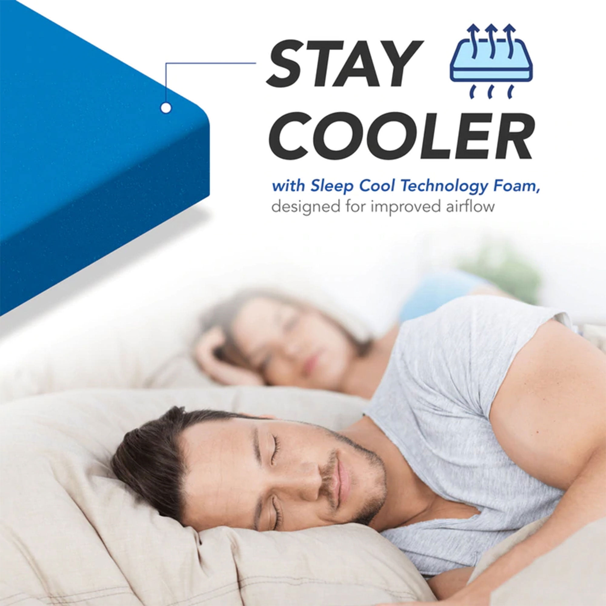 Dynasty Mattress 4" CoolBreeze Memory Foam Full for Convertible Sofa