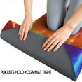 thumbnail image 3 of Colorful Tie Dye Pattern Hot Yoga Mat Towel Non Slip for Hot Yoga - Quick-Drying Yoga Mat Cover with 4 Corner Pockets with Travel Bag - Hot Yoga Towel Non Slip 74"x26", 3 of 6