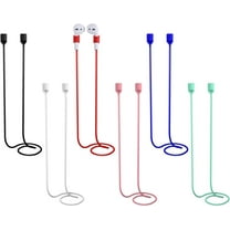 6pcs Magnetic Anti-Lost Straps Accessories Compatible with AirPods Pro/3/2/1, Colorful Sport Earbuds String Soft Running Tether Lanyard Silicone Wire Cable Connector, Neck Rope for Wireless Earphone