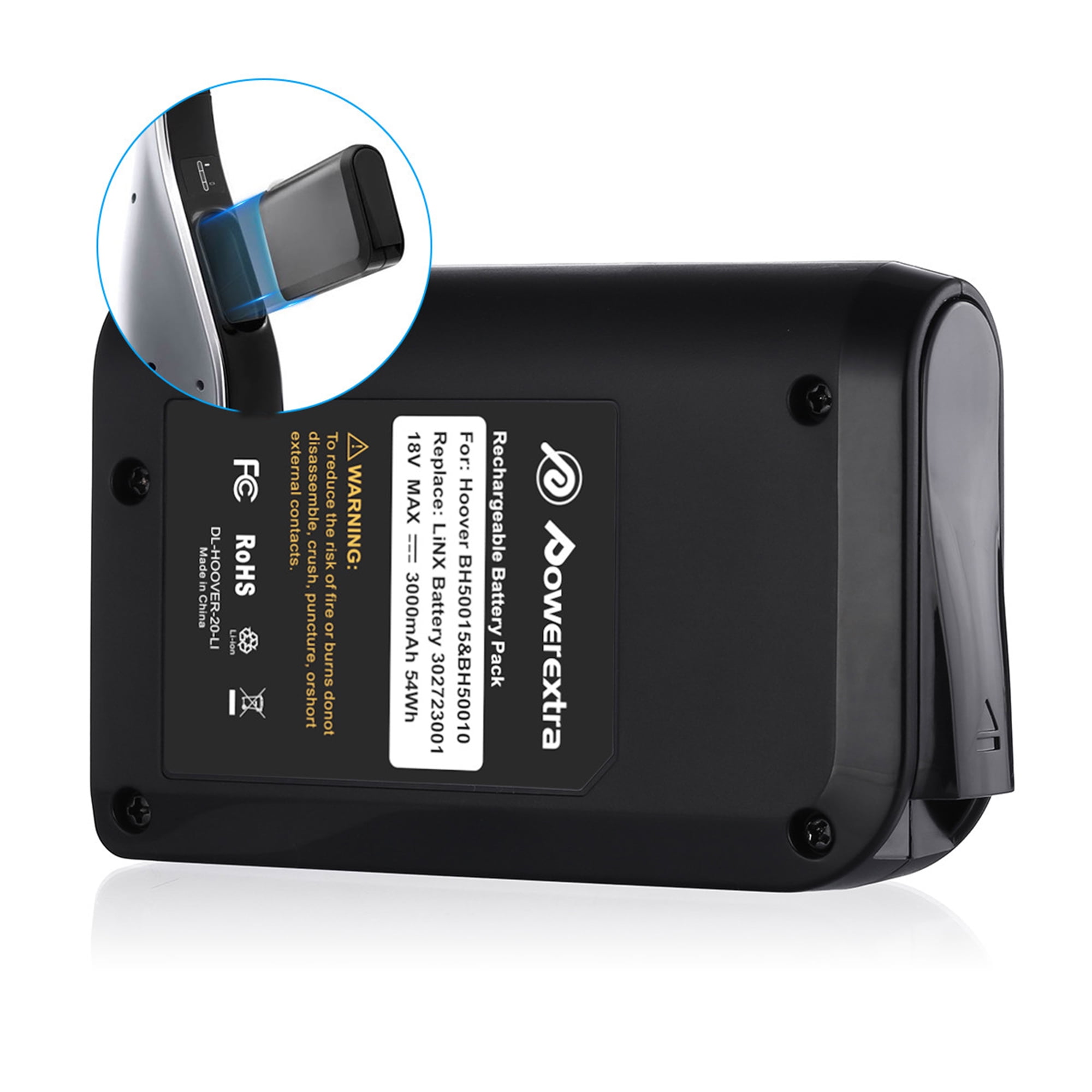 Hoover Linx Battery Replacement 3000mAh 18V Lithium Odec Hoover BH50000