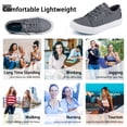 thumbnail image 2 of JENN ARDOR Women’s Slip on Shoes Canvas Comfortable Sneakers Walking Flat Lady Shoes Loafers for Walking, Running, Climbing, 2 of 8