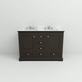 thumbnail image 5 of Dukes 48 in. W x 22 in. D Espresso Double Bath Vanity, Cultured Marble Top, and Faucet Set, 5 of 10