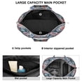 thumbnail image 3 of Colorful Paisley Boho Duffel Vintage Floral Weekender Bag with Artistic Ethnic Pattern, Chic Mala Inspired Design, 3 of 5