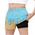 thumbnail image 1 of Odeerbi 5-15 Años Niños Lindos Pantalones de Natación Con Impresión Con Compresión Forrado Cortos de Playa Seco Rápido Con Bolsillos Cortos de La Cintura Elástica, 1 of 6