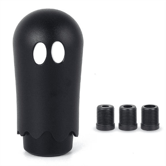 Car Gear Shift Knob Halloween Style Ghost Shift Knob with 3 Adapters M8/10/12 Personalized Creativity Car Decoration B,1 x Gear Shift Knob,Black