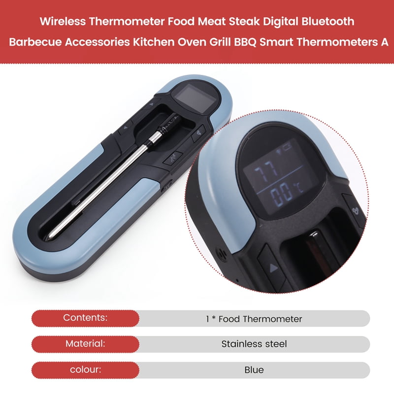 Wireless Thermometer Food Meat Steak Digital Bluetooth Barbecue Accessories Kitchen Oven Grill BBQ Smart Thermometers A